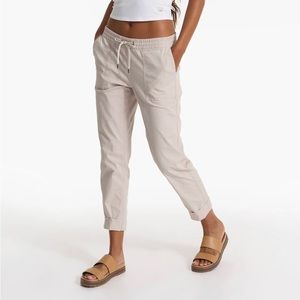 NWT Vuori Vintage Ripstop Pants Suede beige taupe Women's Size Small